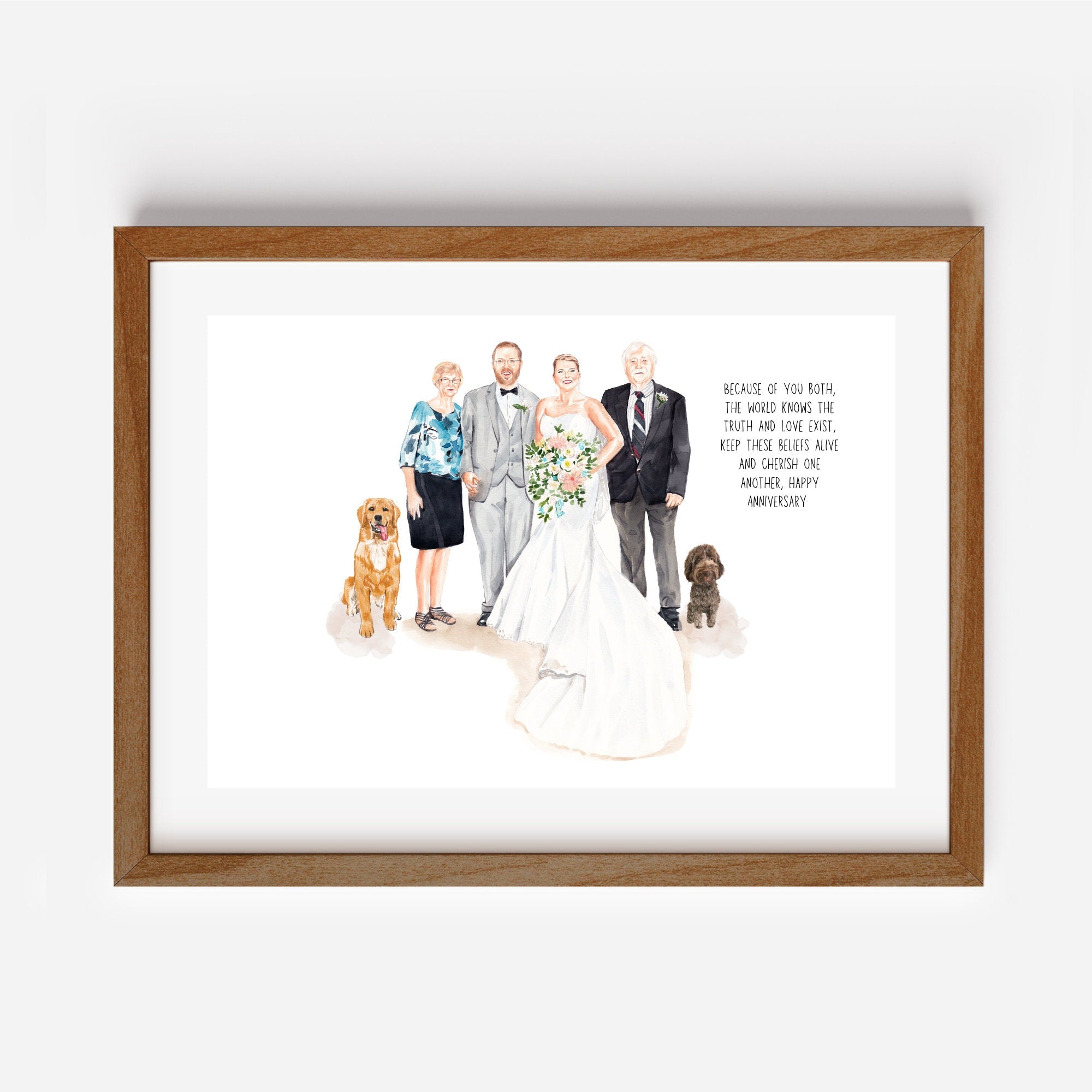 Custom Watercolor Portrait From Photo,Wedding gift for couple,Personalized Engagement Gift,Wed Gifts,Custom Anniversary Gift,Couple portrait