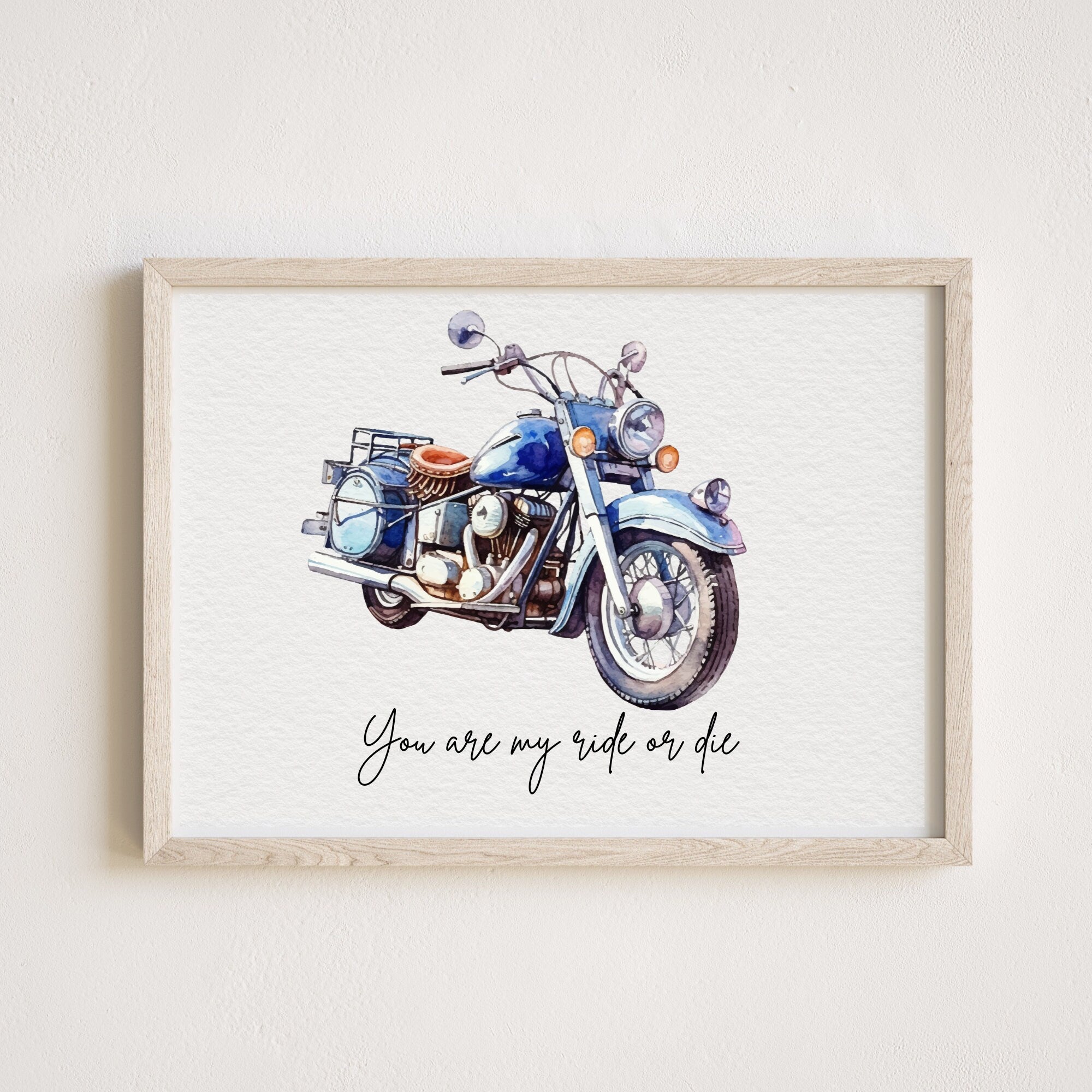 Motorcycle Painting From Photo, Motorcycle Drawing from Photo, Custom Watercolor Portrait,Personalized Gift for Boyfriend, Gift for him