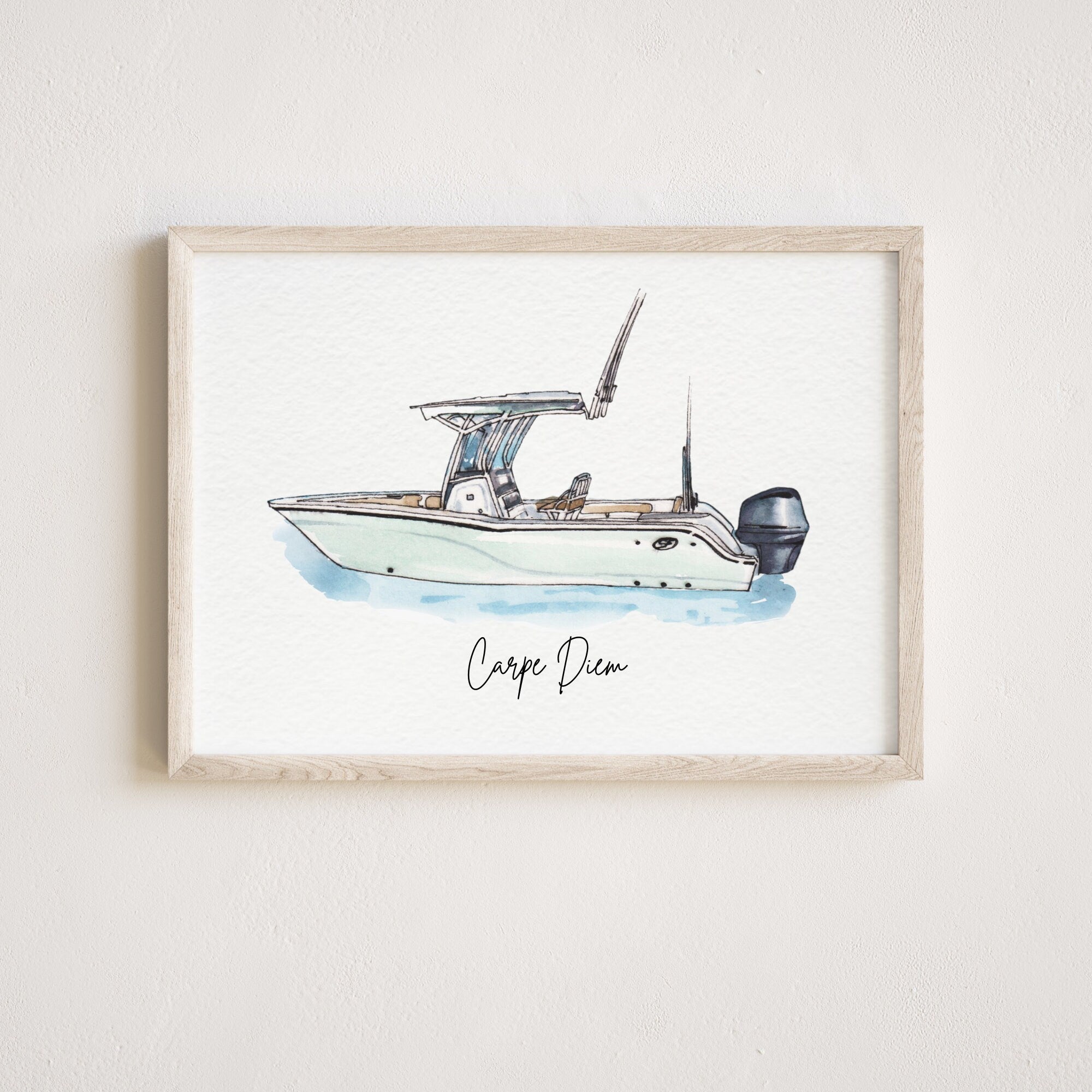 Boat Painting From Photo, Boat Paintings, Boat Drawing from Photo, Custom Watercolor Portrait,Personalized Gift for Boyfriend, Gift for Him