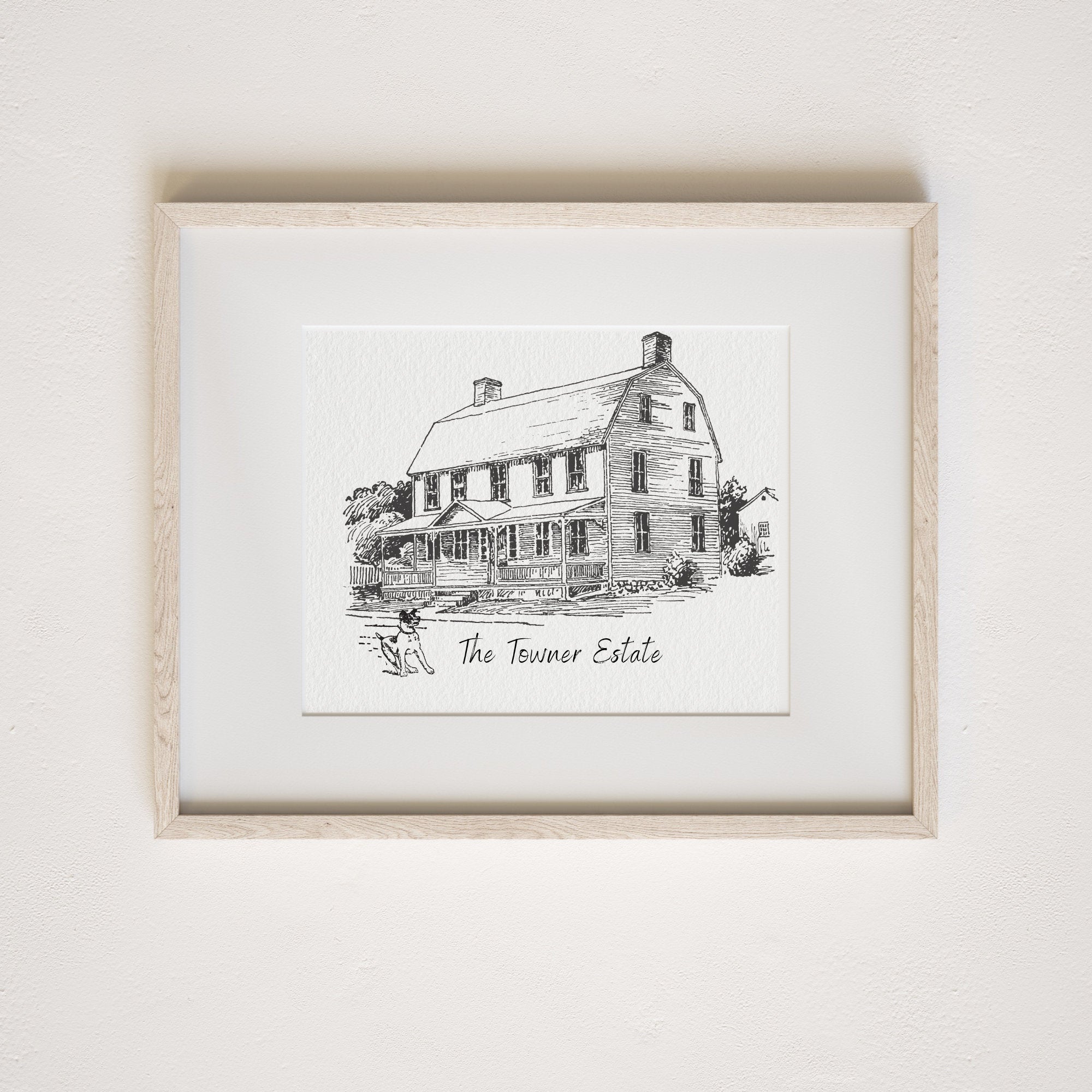 Custom House Sketch Print,House Drawing From Photo,Housewarming gift, Realtor Closing Gift,First Home Gift, House Portrait,Sketch from Photo