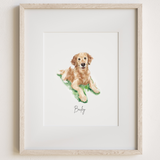 Mini Custom Watercolor Pet Portrait