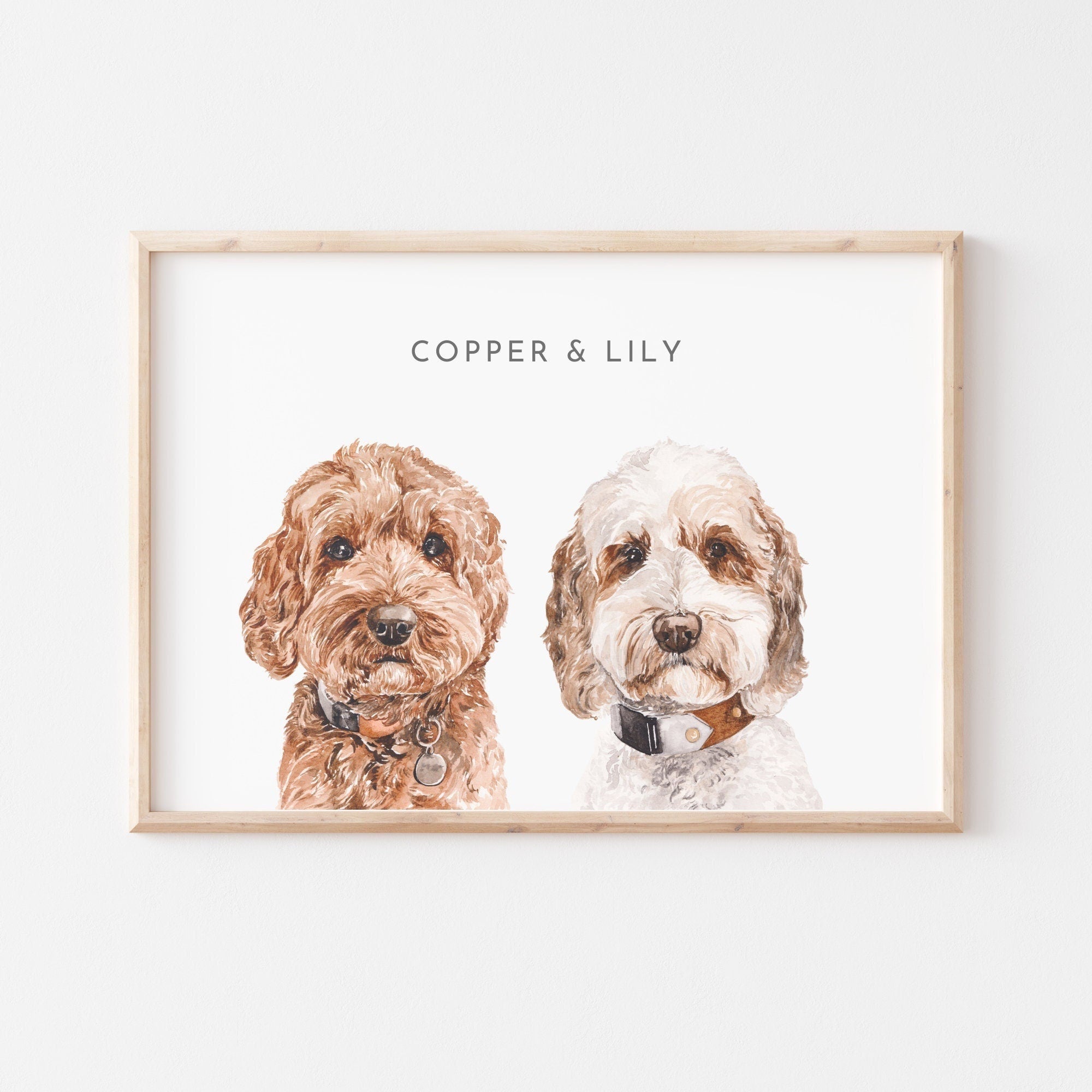 Custom dog art outlet prints