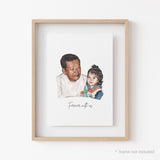 Custom Watercolor Painting Print, Family Portrait, Custom Portrait From Photo, Portraits From Photos, Personalized Gifts, Father's Day Gift